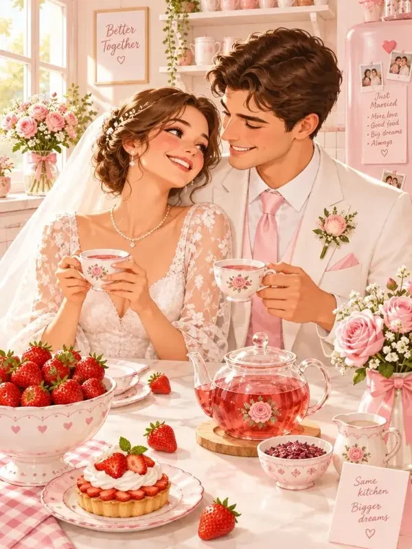 《半糖小夫妻》短剧封面海报 - AI片
